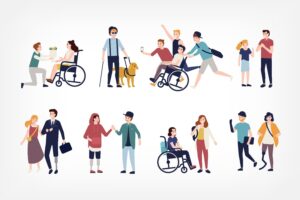انفوجرافيك عن ذوي الإعاقة وقت الأزمات